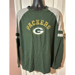 NFL Apparel Green Bay Packers T Shirt Mens Size 3XL Distressed